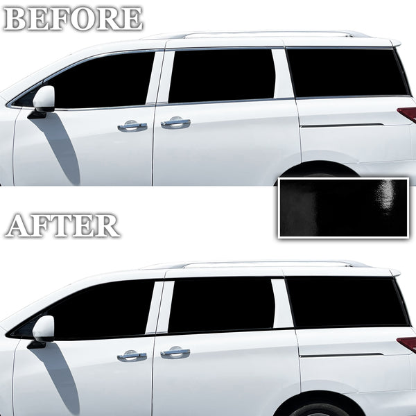 Fits Nissan Quest 2011-2017 Vinyl Chrome Delete Grille Blackout Decal Stickers Overlay Film - Bogar Tech Designs