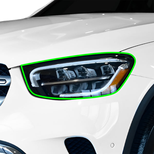 Fits Mercedes-Benz GLC-Class 2016-2022 Full Headlight Taillight Precut Smoked PPF Tint Kit Film Overlay  - Bogar Tech Designs
