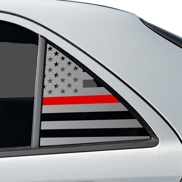 Fits Mercedes-Benz C280 1994-2000 Quarter Window American Flag Vinyl Decal Stickers - Bogar Tech Designs