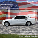 Fits Mercedes-Benz C280 1994-2000 Quarter Window American Flag Vinyl Decal Stickers - Bogar Tech Designs