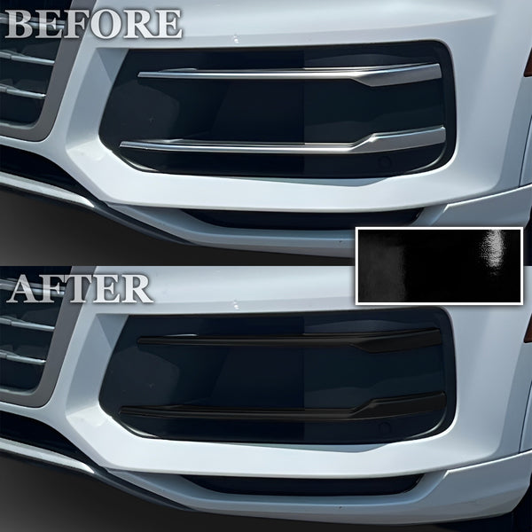 Fits Audi Q7 2017-2019 Vinyl Chrome Delete Grille Blackout Decal Stickers Overlay Film - Bogar Tech Designs