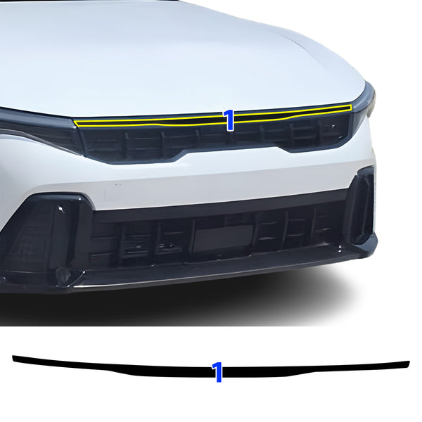 Fits Kia K4 GT-Line 2024-2026 Vinyl Chrome Delete Grille Blackout Decal Stickers Overlay Film - Bogar Tech Designs