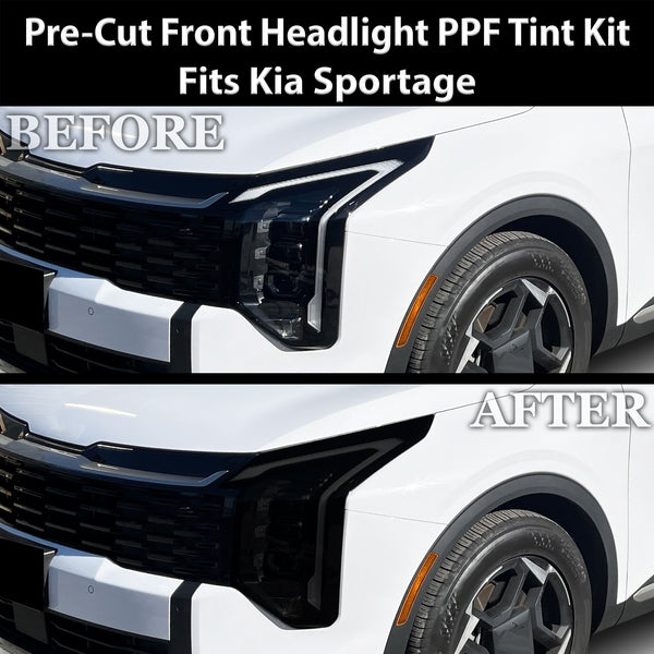 Fits Kia Sportage 2026-2027 Full Headlight Taillight Precut Smoked PPF Tint Kit Film Overlay  - Bogar Tech Designs