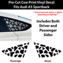 Fits Audi A5 Sportback 2018-2024 Animal Leopard Cheetah Cow Window Vinyl Decal Stickers - Bogar Tech Designs