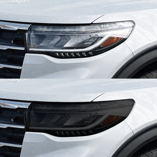 Fits Ford Explorer 2025-2026 Full Headlight Taillight Precut Smoked PPF Tint Kit Film Overlay  - Bogar Tech Designs