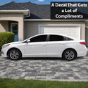Fits Hyundai Sonata 2015-2017 Animal Leopard Cheetah Cow Window Vinyl Decal Stickers - Bogar Tech Designs