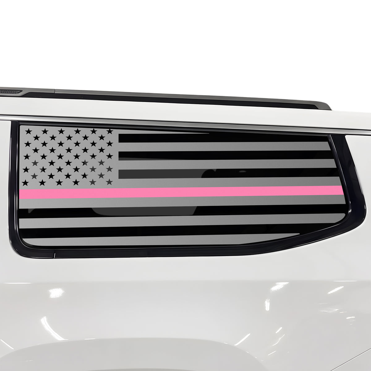 Fits Jeep Grand Wagoneer L 2022-2027 Quarter Window American Flag Vinyl Decal Stickers - Bogar Tech Designs