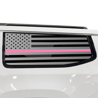 Fits Jeep Grand Wagoneer L 2022-2027 Quarter Window American Flag Vinyl Decal Stickers - Bogar Tech Designs