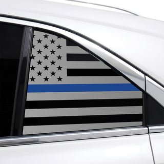 Fits Cadillac XT4 2019-2023 Quarter Window American Flag Vinyl Decal Stickers - Bogar Tech Designs