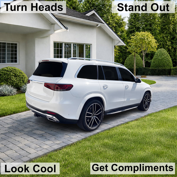 Fits Mercedes-Benz GLS-Class 2024-2026 Full Headlight Taillight Precut Smoked PPF Tint Kit Film Overlay  - Bogar Tech Designs