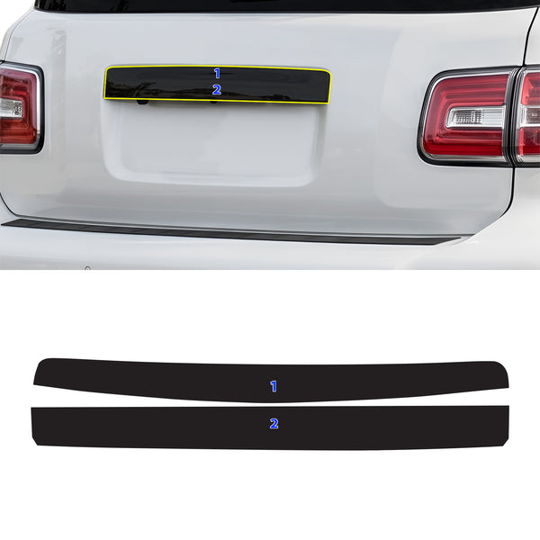 Fits Nissan Armada 2017-2020 Vinyl Chrome Delete Grille Blackout Decal Stickers Overlay Film - Bogar Tech Designs