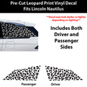 Fits Lincoln Nautilus 2024-2026 Animal Leopard Cheetah Cow Window Vinyl Decal Stickers - Bogar Tech Designs