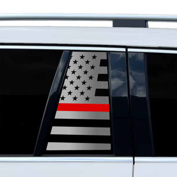 Fits Mercedes-Benz GLS 2017-2019 Quarter Window American Flag Vinyl Decal Stickers - Bogar Tech Designs