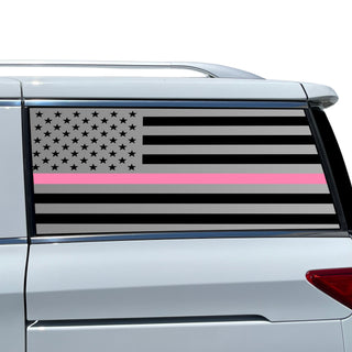 Fits Nissan Quest 2011-2017 Quarter Window American Flag Vinyl Decal Stickers - Bogar Tech Designs