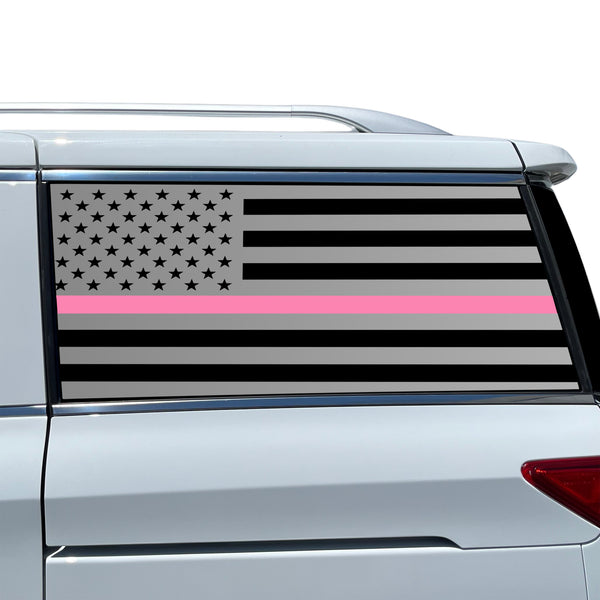 Fits Nissan Quest 2011-2017 Quarter Window American Flag Vinyl Decal Stickers - Bogar Tech Designs