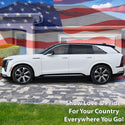 Fits Cadillac Escalade IQ 2025-2026 Quarter Window American Flag Vinyl Decal Stickers - Bogar Tech Designs