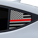 Fits Hyundai Elantra 2017-2018 Quarter Window American Flag Vinyl Decal Stickers - Bogar Tech Designs