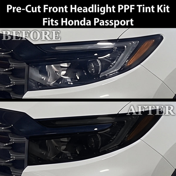 Fits Honda Passport 2022-2025 Full Headlight Taillight Precut Smoked PPF Tint Kit Film Overlay  - Bogar Tech Designs