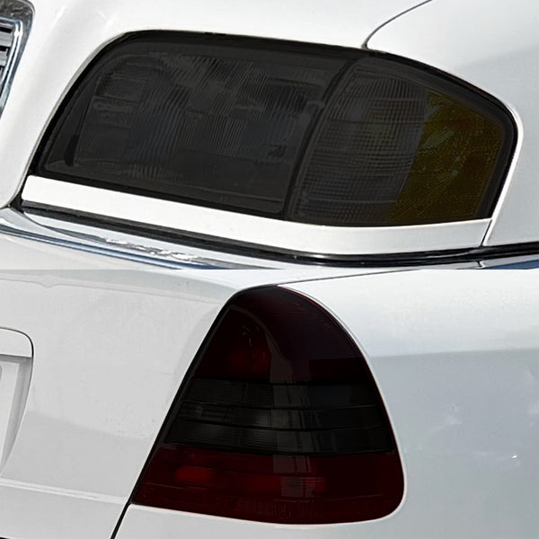 Fits Mercedes-Benz C-Class 1994-2000 Full Headlight Taillight Precut Smoked PPF Tint Kit Film Overlay