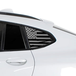 Fits BMW X4 2019-2026 Quarter Window American Flag Vinyl Decal Stickers - Bogar Tech Designs