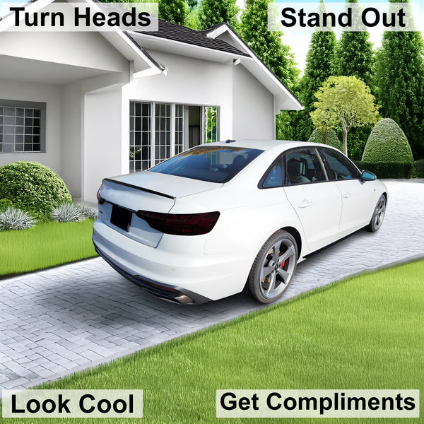 Fits Audi A4 2020-2025 Full Headlight Taillight Precut Smoked PPF Tint Kit Film Overlay  - Bogar Tech Designs