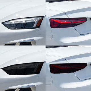 Fits Audi S5 2020-2024 Full Headlight Taillight Precut Smoked PPF Tint Kit Film Overlay  - Bogar Tech Designs