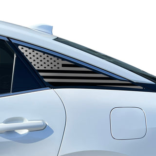 Fits Toyota Crown 2023-2026 Quarter Window American Flag Vinyl Decal Stickers - Bogar Tech Designs