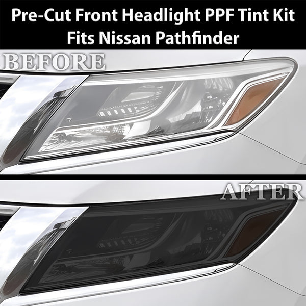 Fits Nissan Pathfinder 2013-2016 Full Headlight Taillight Precut Smoked PPF Tint Kit Film Overlay  - Bogar Tech Designs