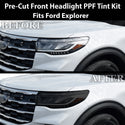 Fits Ford Explorer 2025-2026 Full Headlight Taillight Precut Smoked PPF Tint Kit Film Overlay  - Bogar Tech Designs
