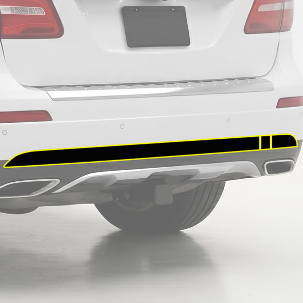 Fits Mercedes-Benz GLS 2017-2019 Vinyl Chrome Delete Grille Blackout Decal Stickers Overlay Film
