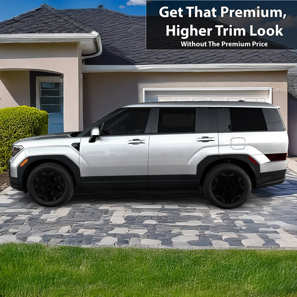 Fits Hyundai Santa Fe 2024-2027 Vinyl Chrome Delete Grille Blackout Decal Stickers Overlay Film - Bogar Tech Designs