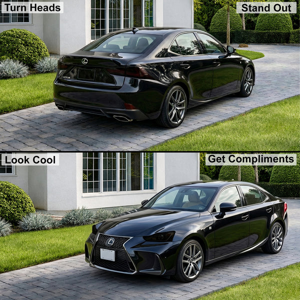 Fits Lexus IS 2017-2020 Full Headlight Taillight Precut Smoked PPF Tint Kit Film Overlay  - Bogar Tech Designs