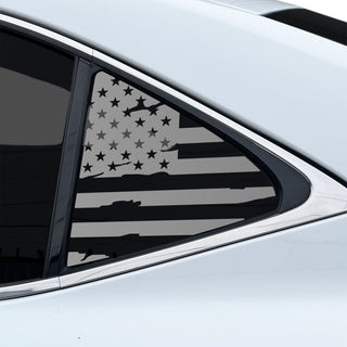 Fits Lexus IS 2017-2020 Quarter Window American Flag Vinyl Decal Stickers - Bogar Tech Designs