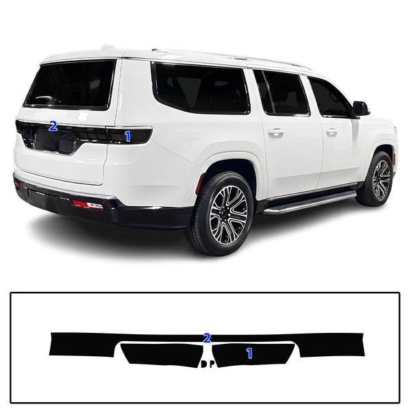 Fits Jeep Grand Wagoneer L 2026-2027 Full Headlight Taillight Precut Smoked PPF Tint Kit Film Overlay  - Bogar Tech Designs