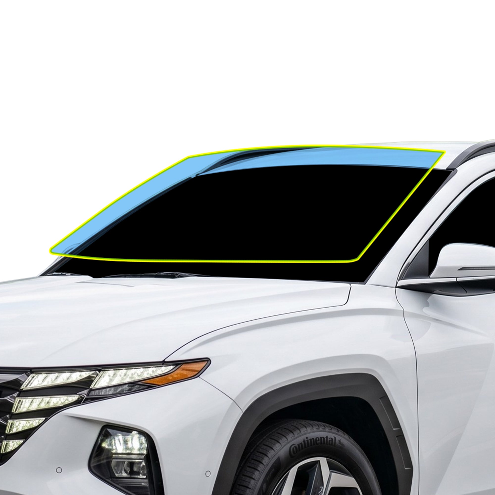 For Hyundai Tucson 2022-2026 Precut Front Rear Windshield Premium Protection Self Healing Film Kit - Bogar Tech Designs