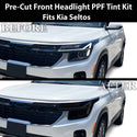 Fits Kia Seltos 2024-2025 Full Headlight Taillight Precut Smoked PPF Tint Kit Film Overlay  - Bogar Tech Designs
