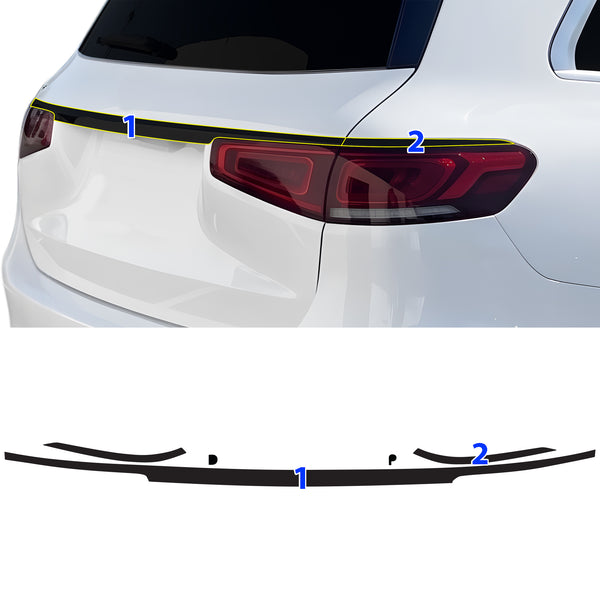Fits Mercedes-Benz GLS 2024-2026 Vinyl Chrome Delete Grille Blackout Decal Stickers Overlay Film - Bogar Tech Designs