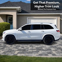 Fits Mercedes-Benz GLS 2024-2026 Vinyl Chrome Delete Grille Blackout Decal Stickers Overlay Film - Bogar Tech Designs