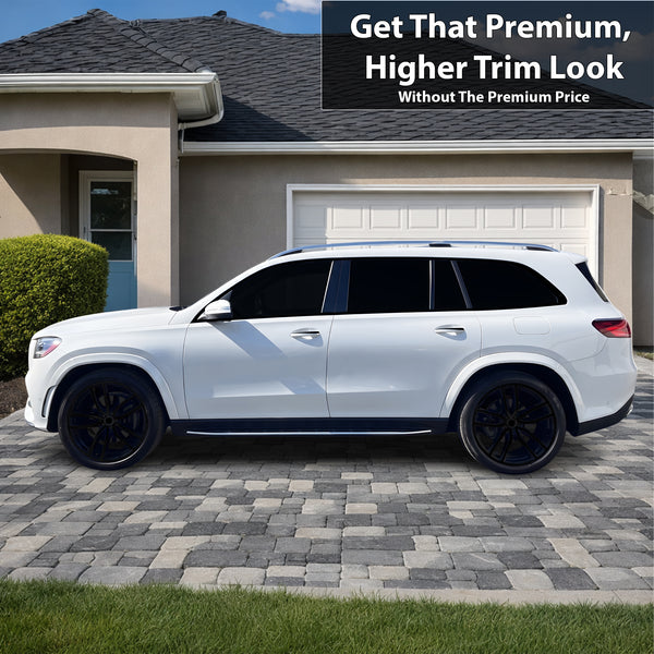Fits Mercedes-Benz GLS 2024-2026 Vinyl Chrome Delete Grille Blackout Decal Stickers Overlay Film - Bogar Tech Designs