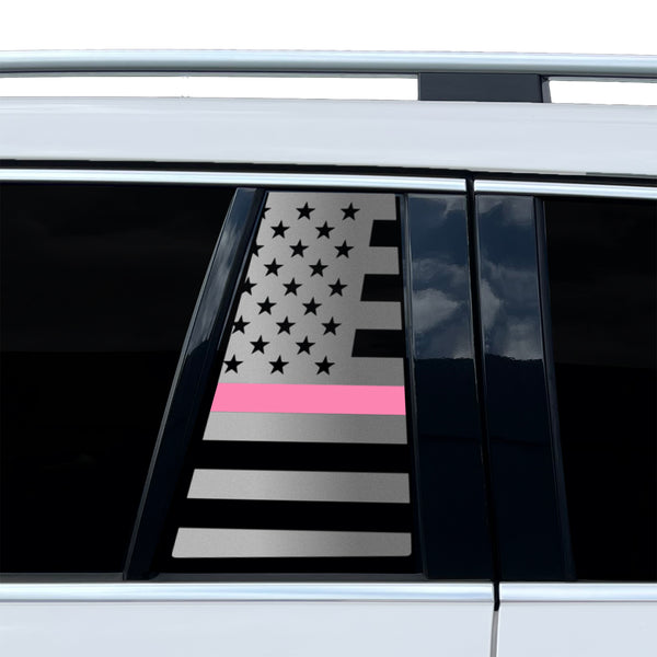 Fits Mercedes-Benz GLS 2017-2019 Quarter Window American Flag Vinyl Decal Stickers - Bogar Tech Designs
