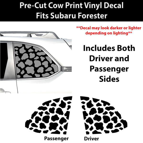 Fits Subaru Forester 2025-2027 Animal Leopard Cheetah Cow Window Vinyl Decal Stickers - Bogar Tech Designs