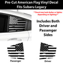 Fits Subaru Legacy 2020-2025 Quarter Window American Flag Vinyl Decal Stickers - Bogar Tech Designs