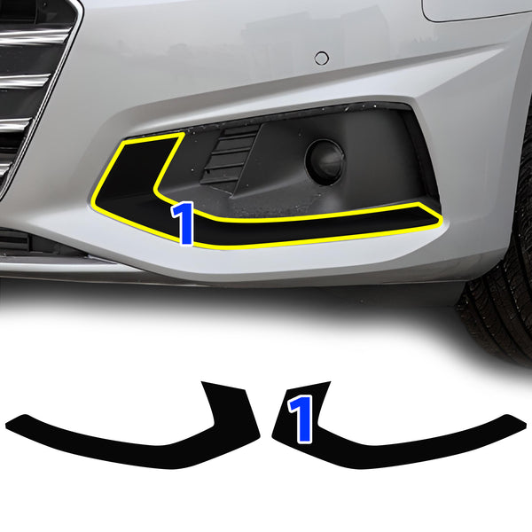 Fits Audi A4 2020-2025 Vinyl Chrome Delete Grille Blackout Decal Stickers Overlay Film - Bogar Tech Designs