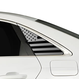 Fits Audi A4 2020-2025 Quarter Window American Flag Vinyl Decal Stickers - Bogar Tech Designs