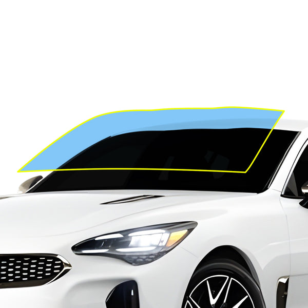 KIA Stinger 2018–2024 Windshield Protection Film Kit – Precut Clear PPF (Rock Chip Protection)