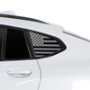 Fits BMW X4 2019-2026 Quarter Window American Flag Vinyl Decal Stickers - Bogar Tech Designs
