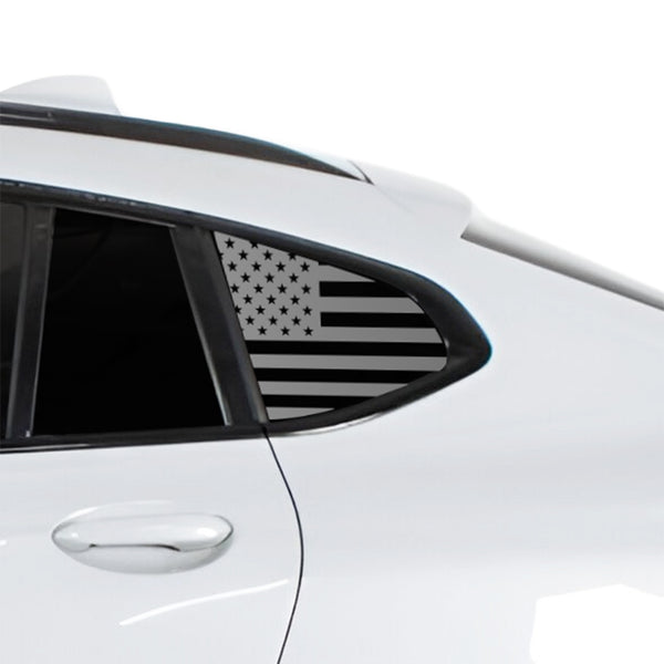Fits BMW X4 2019-2026 Quarter Window American Flag Vinyl Decal Stickers - Bogar Tech Designs
