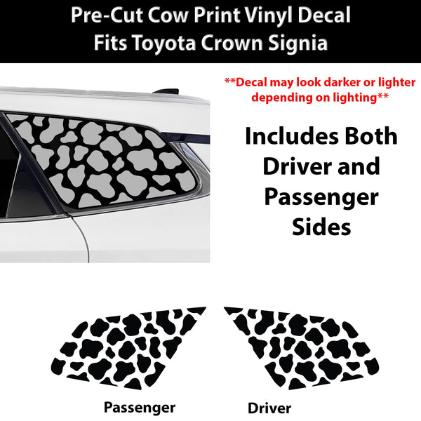 Fits Toyota Crown Signia 2025-2027 Animal Leopard Cheetah Cow Window Vinyl Decal Stickers - Bogar Tech Designs