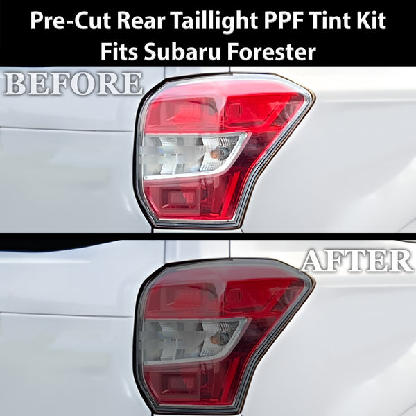 Fits Subaru Forester 2014-2018 Full Headlight Taillight Precut Smoked PPF Tint Kit Film Overlay  - Bogar Tech Designs