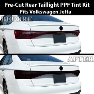 Fits Volkswagen Jetta 2025-2026 Full Headlight Taillight Precut Smoked PPF Tint Kit Film Overlay  - Bogar Tech Designs